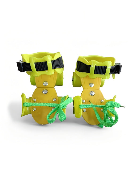 Roller Skates With Front Break For Kids - Yellow (L-J-76)