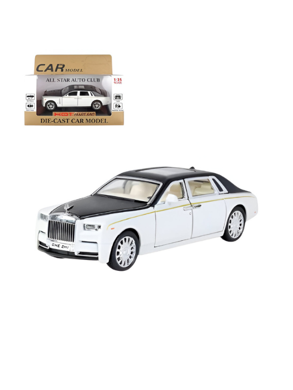 Rolls-Royce Phantom Diecast Model Car 1:35 Scale Luxury Collectible Toy White LMI15385.