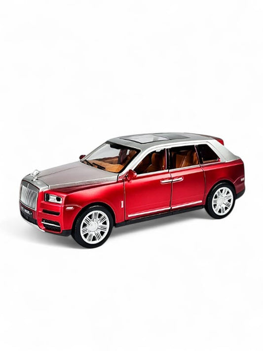 Rolls Royce Cullinan Diecast Car Model 1:22 Scale - Red Metal Collectible | MD-N-24