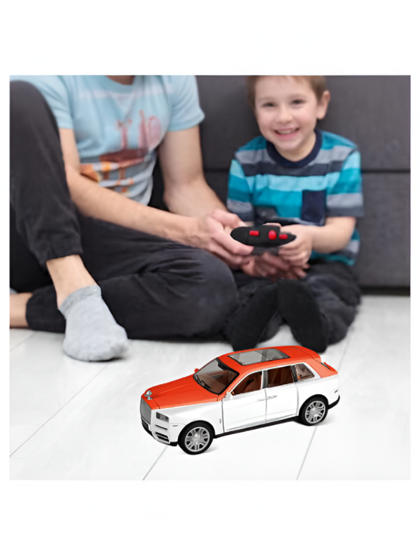 Orange - Rolls Royce Cullinan Remote Control Diecast Car with Spray, Light & Sound – Luxury RC Toy Model TV5801.