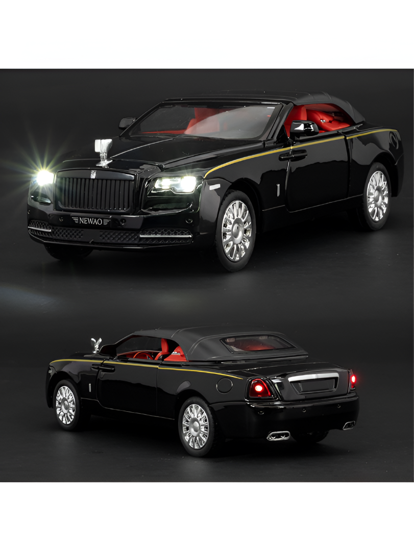 Rolls Royce Dawn Diecast Model Car 1:32 Scale Alloy Metal Toy Car Black LMI16111.