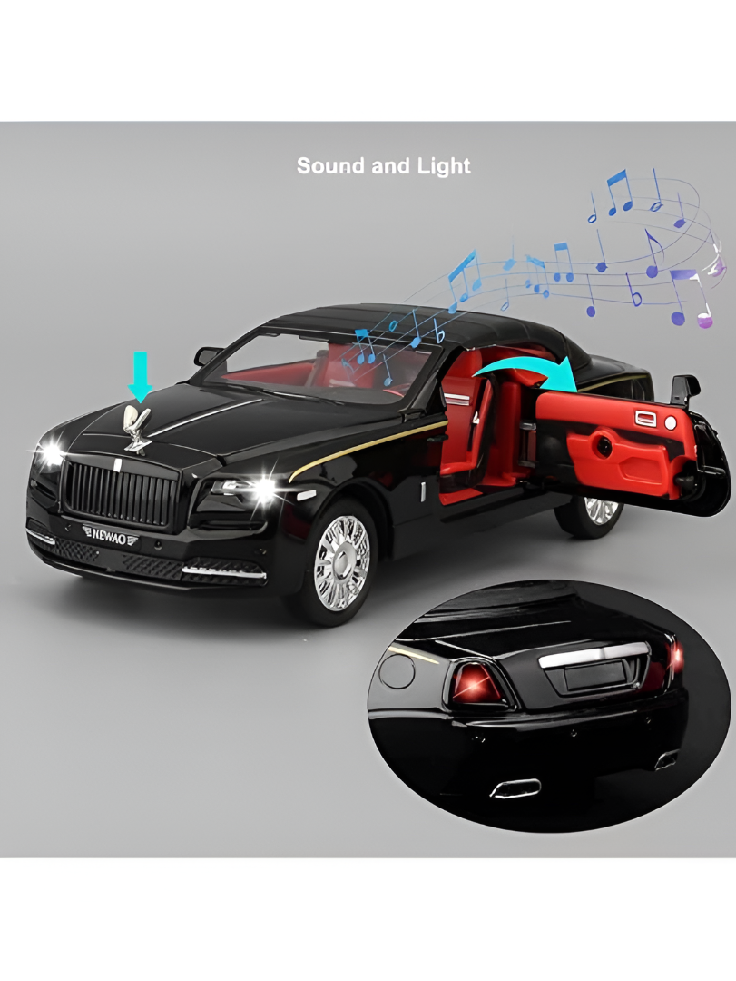 Rolls Royce Dawn Diecast Model Car 1:32 Scale Alloy Metal Toy Car Black LMI16111.