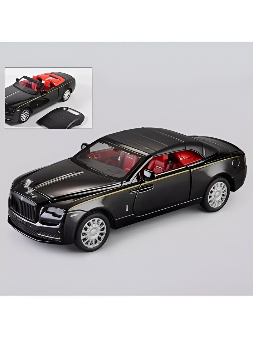 Rolls Royce Dawn Diecast Model Car 1:32 Scale Alloy Metal Toy Car Black LMI16111.
