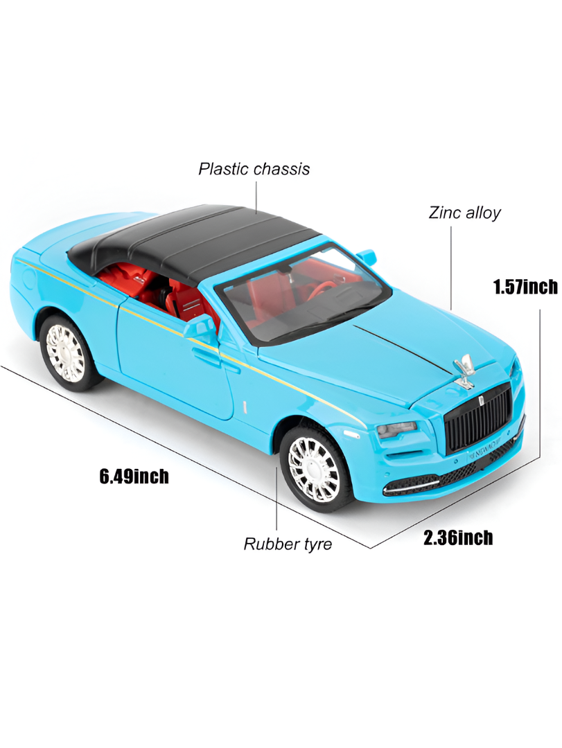Rolls Royce Dawn Diecast Model Car 1:32 Scale Alloy Metal Toy Car White LMI16111.