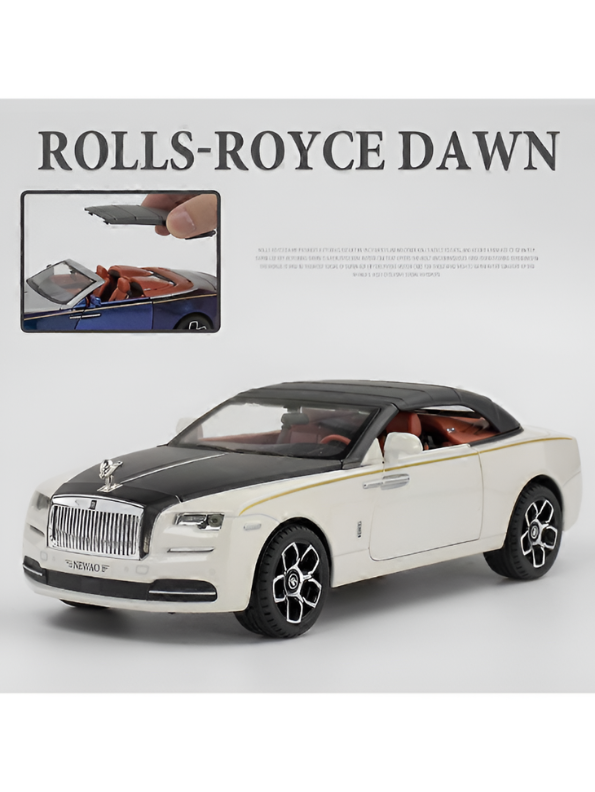 Rolls Royce Ghost Dawn Coupe Model Diecast Car Scale 1:24- White LMI15470.