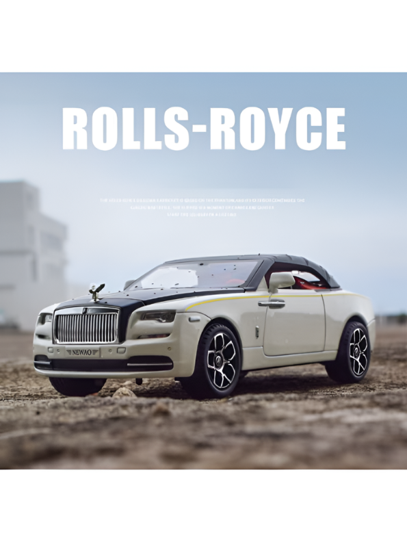 Rolls Royce Ghost Dawn Coupe Model Diecast Car Scale 1:24- White LMI15470.