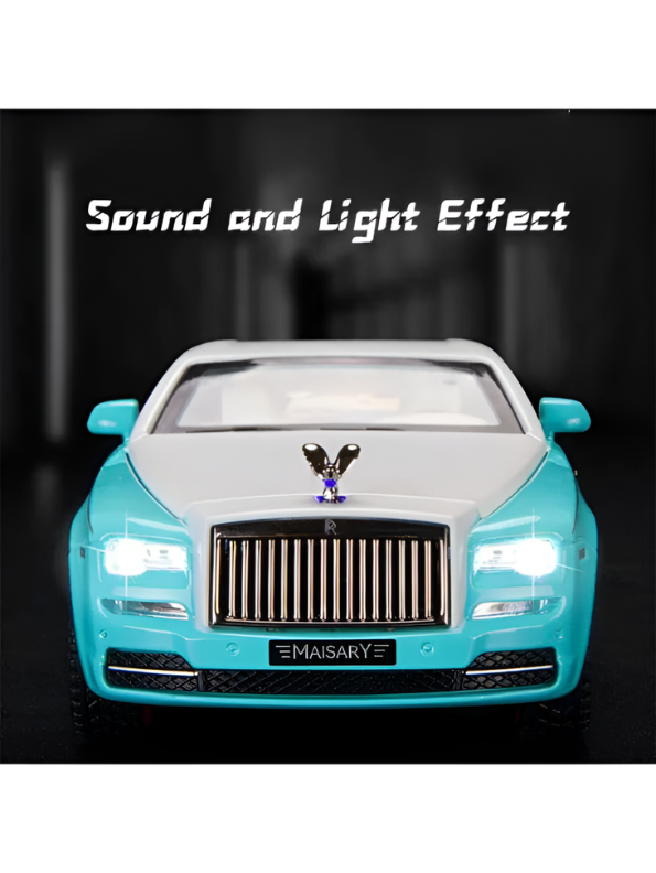 Rolls Royce Ghost Dawn Coupe Model Diecast Car Scale 1:24- Turquoise LMI15470.