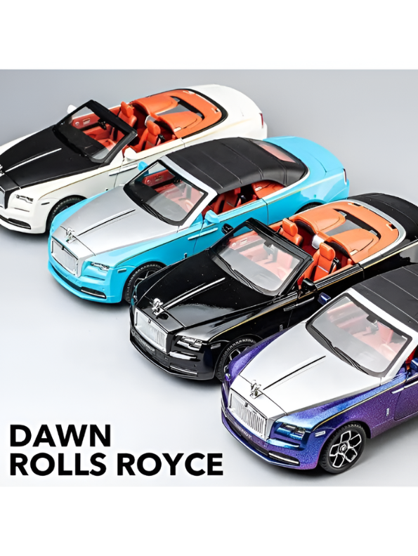 Rolls Royce Ghost Dawn Coupe Model Diecast Car Scale 1:24- Turquoise LMI15470.