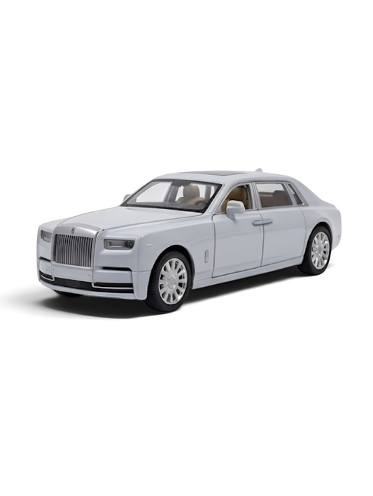 Rolls Royce Phantom 1:24 Scale Die-Cast Style Model Car | Premium ABS Plastic & Openable Doors White TV5947.