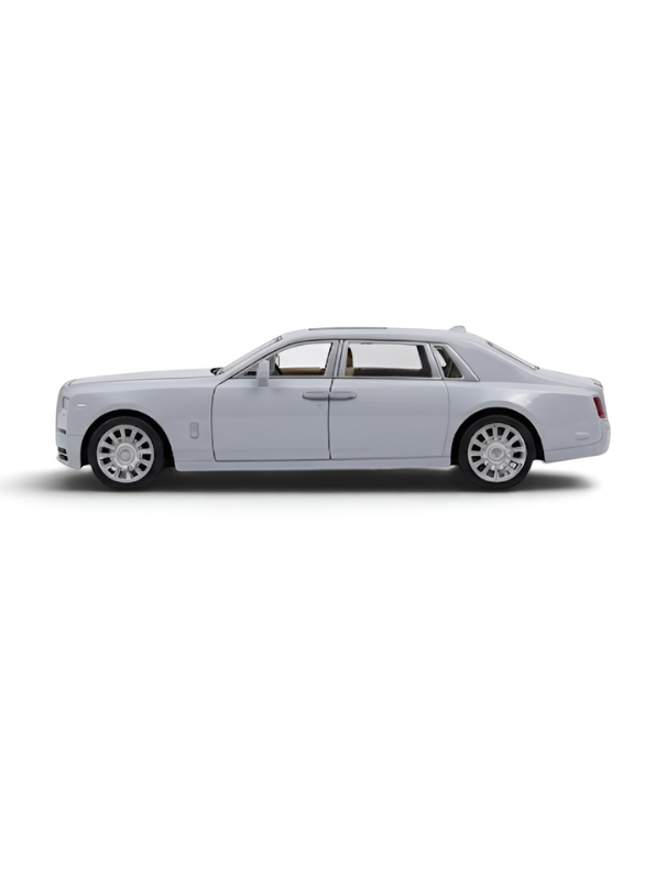 Rolls Royce Phantom 1:24 Scale Die-Cast Style Model Car | Premium ABS Plastic & Openable Doors White TV5947.