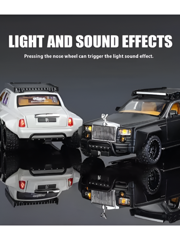 Rolls Royce Phantom 6x6 Alloy Diecast Metal Car Model 1:32 Scale | Collectible Luxury Car for Kids & Collectors TV5974