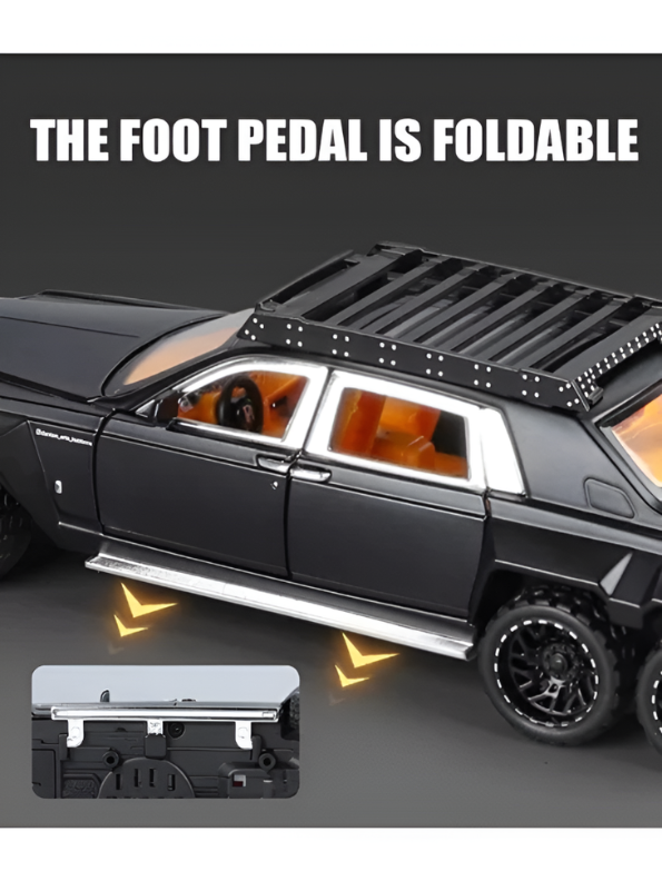Rolls Royce Phantom 6x6 Alloy Diecast Metal Car Model 1:32 Scale | Collectible Luxury Car for Kids & Collectors TV5974