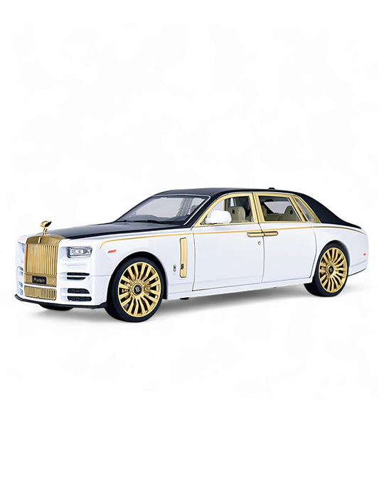 Limited Edition - Lux Gold - Rolls Royce Phantom Metal Diecast Car - Scale 1:24 - Toyloft