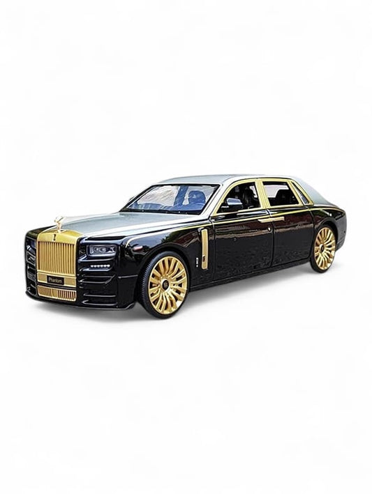 Rolls Royce Phantom Model 1:24 Scale Diecast Car - Black Metal Collectible | TV-O-24 - Toyloft