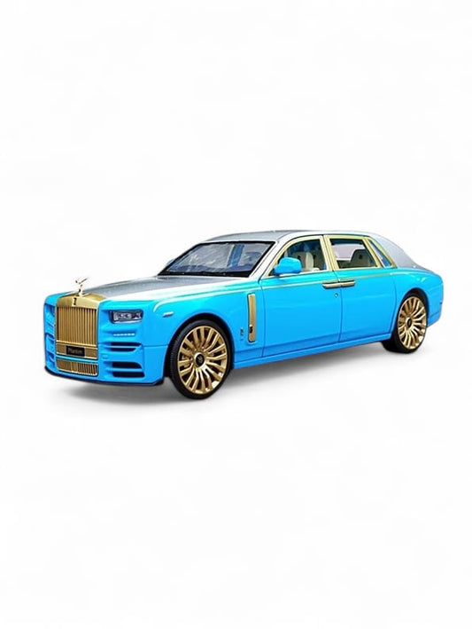 Rolls Royce Phantom Model 1:24 Scale Diecast Car -Blue Metal Collectible | TV-O-24 - Toyloft