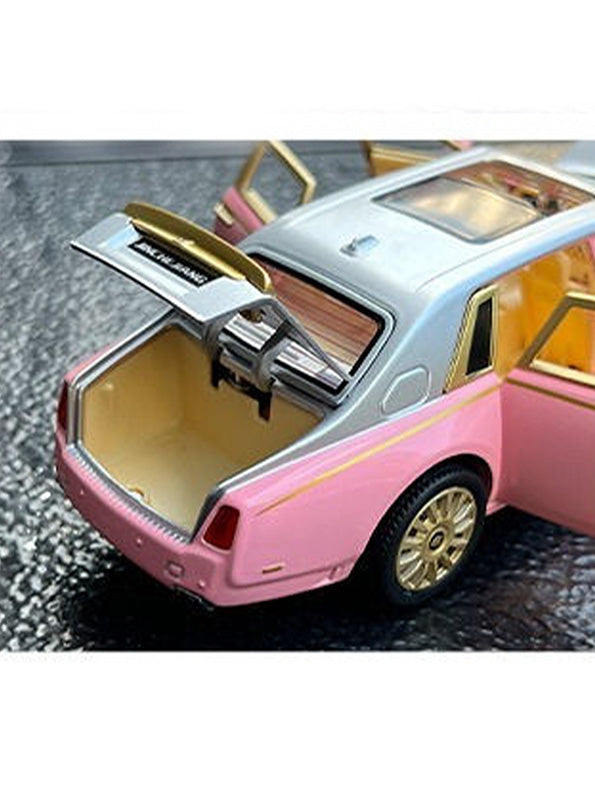 Rolls Royce Phantom Model 1:24 Scale Diecast Car - Pink Metal Collectible | TV-O-24