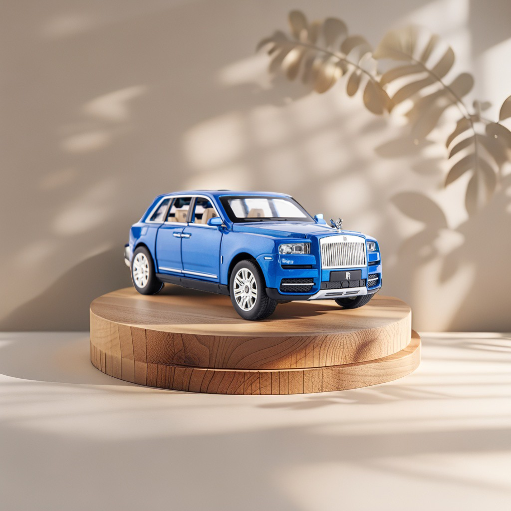 Rolls Royce Cullinan Metal Diecast Car - Royal Blue