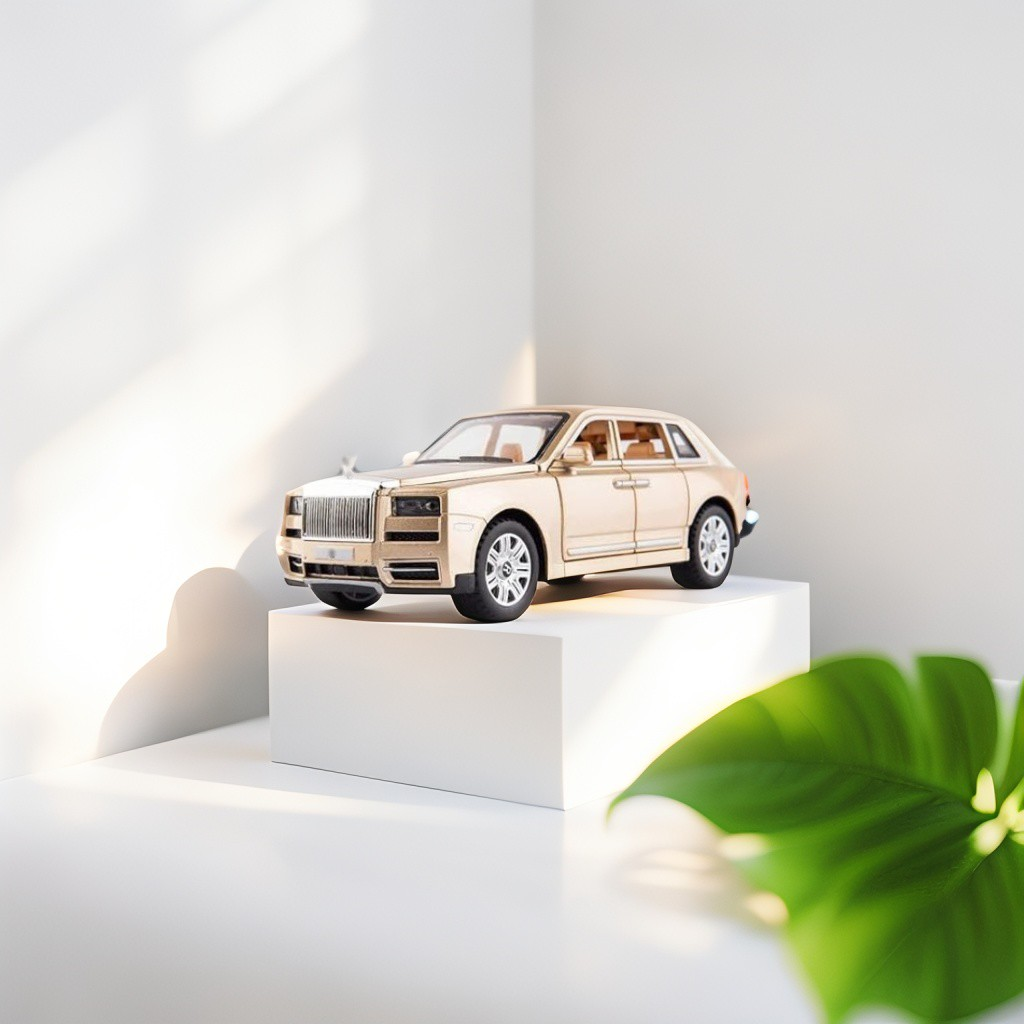 Cream - Rolls-Royce – Cullinan Diecast Metal Pullback Toy Car -  Premium Model with Openable Doors – Best Gift for Kids & Collectors - Scale 1:32 - MS14830.