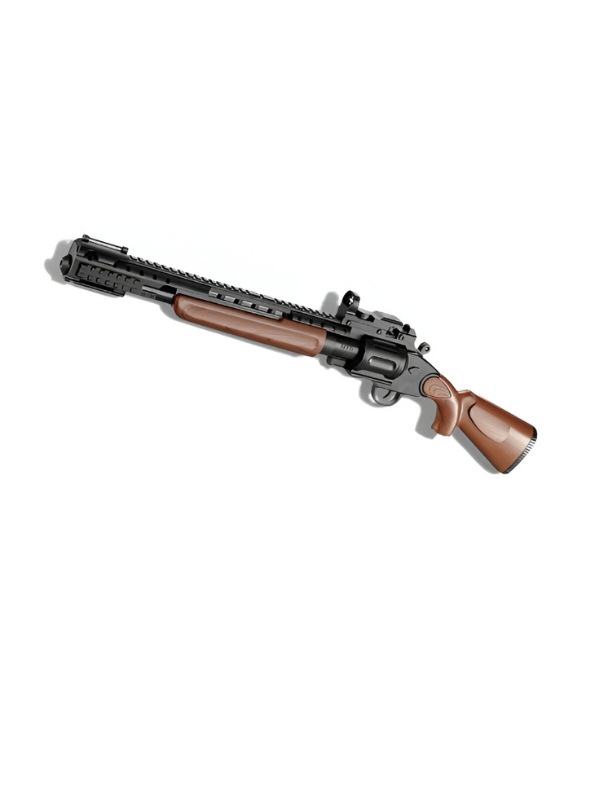Royal Large Pump-Action Toy Shotgun for Kids – Foam Dart Blaster Rifle with Manual Loading, Realistic Wood-Texture Design, Role-Play Shooting Toy LMI13759.