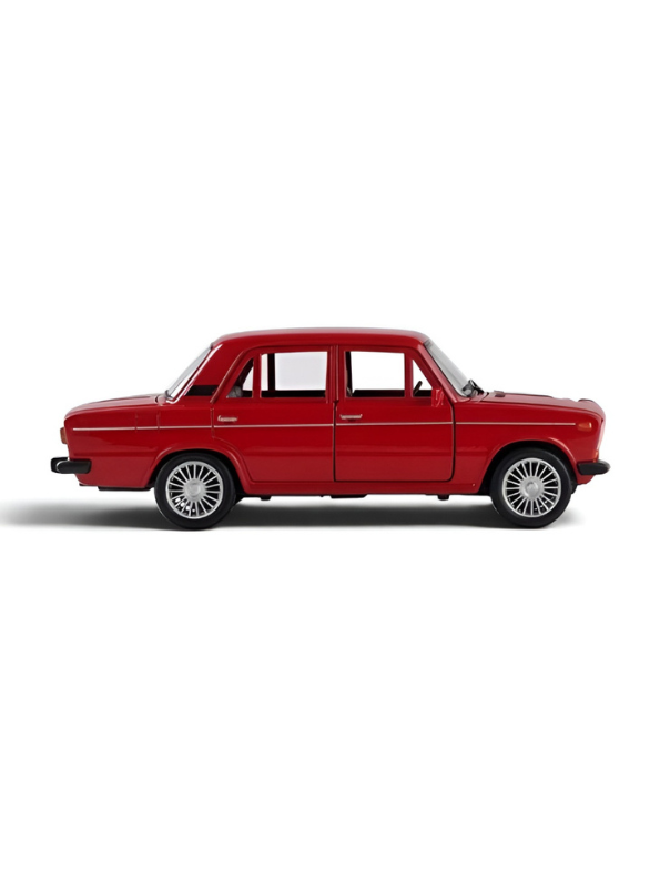 Russian Lada Diecast Model Car 1:18 Scale | Alloy Metal Collectible Car Red TV6222.