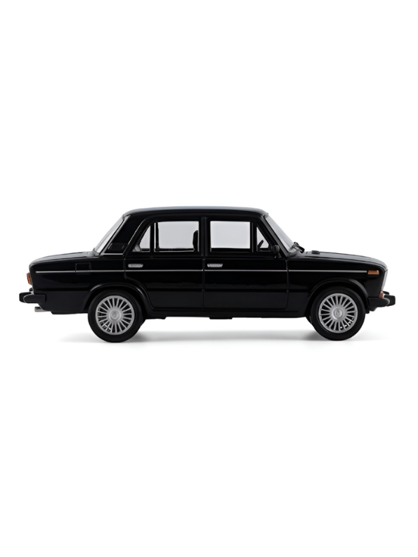 Russian Lada Diecast Model Car 1:18 Scale | Alloy Metal Collectible Car Black TV6222.