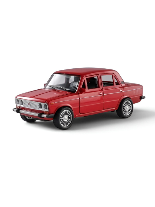 Russian Lada Diecast Model Car 1:18 Scale | Alloy Metal Collectible Car Red TV6222.