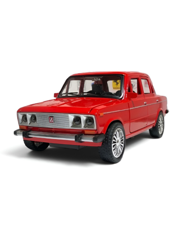 Russian Lada Diecast Model Car 1:18 Scale | Alloy Metal Collectible Car Red TV6222.