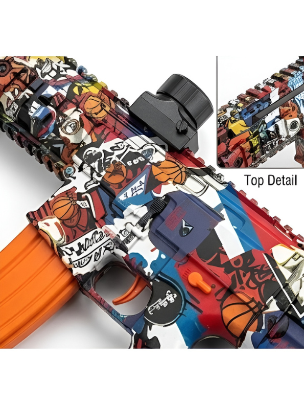 SCAR Electric Gel Ball Blaster Toy – Automatic & Manual Graffiti Splash Ball Gun TV6846.