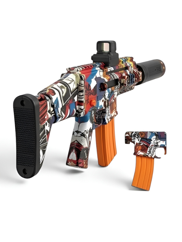 SCAR Electric Gel Ball Blaster Toy – Automatic & Manual Graffiti Splash Ball Gun TV6846.