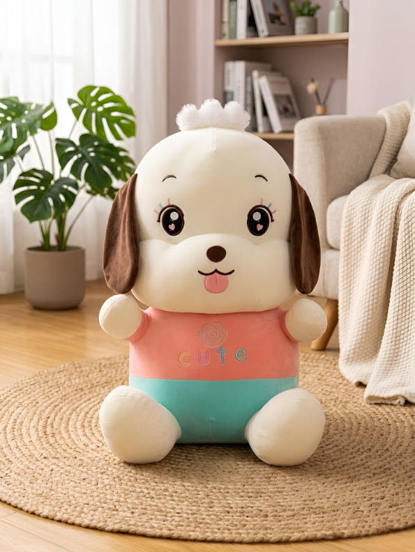 Puppy Plush Toy – 12-Inch Cute Ultra-Soft Stuffed Dog with Colorful Outfit, Safe & Cuddly Gift for Kids, Toddlers & Babies ST13992