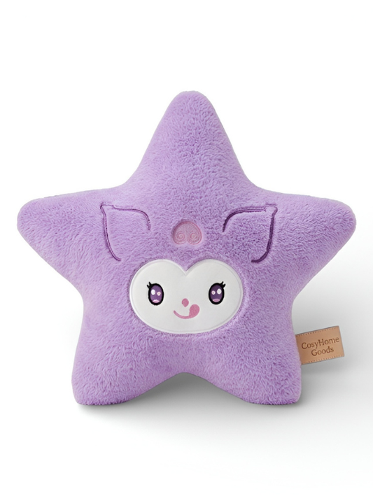 Kawaii Purple Star Plush Toy – 7 Inch Cute Cartoon Star Pillow, Soft Stuffed Cushion for Kids, Nursery Decor & Birthday Gift ST15978