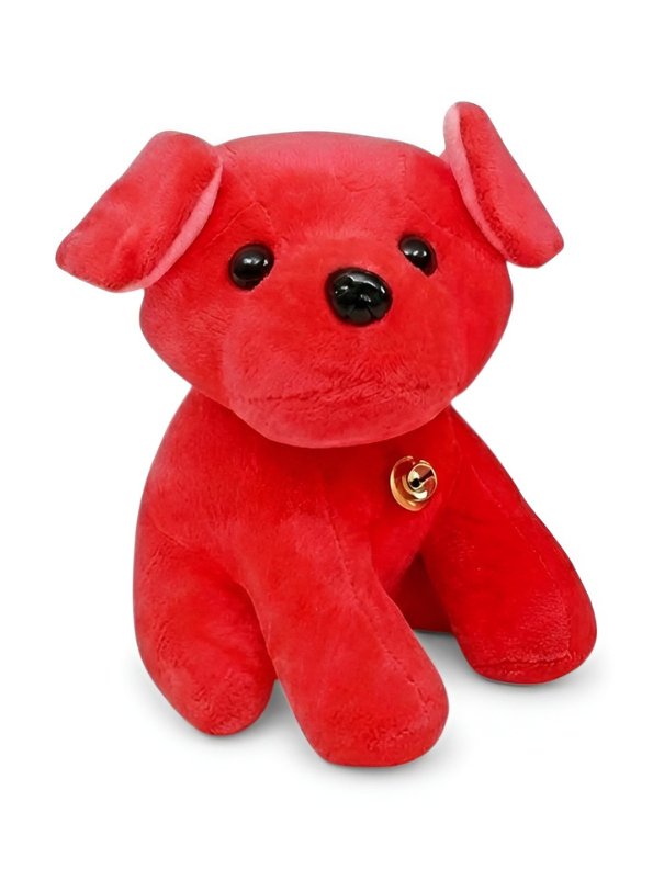Red Labrador Puppy Plush Soft Toy with Bell Collar – 7-Inch Ultra-Soft Stuffed Dog for Kids & Toddlers, Cute Cuddly Animal Gift for Boys & Girls ST12003