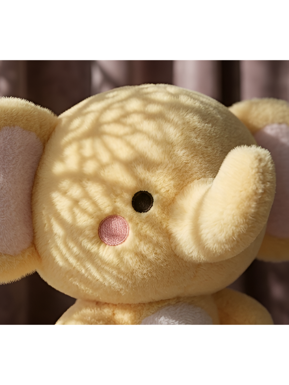Yellow Elephant Plush Stuffed Animal – 8-Inch Cute Soft Baby Elephant Toy for Infants Toddlers ST14123