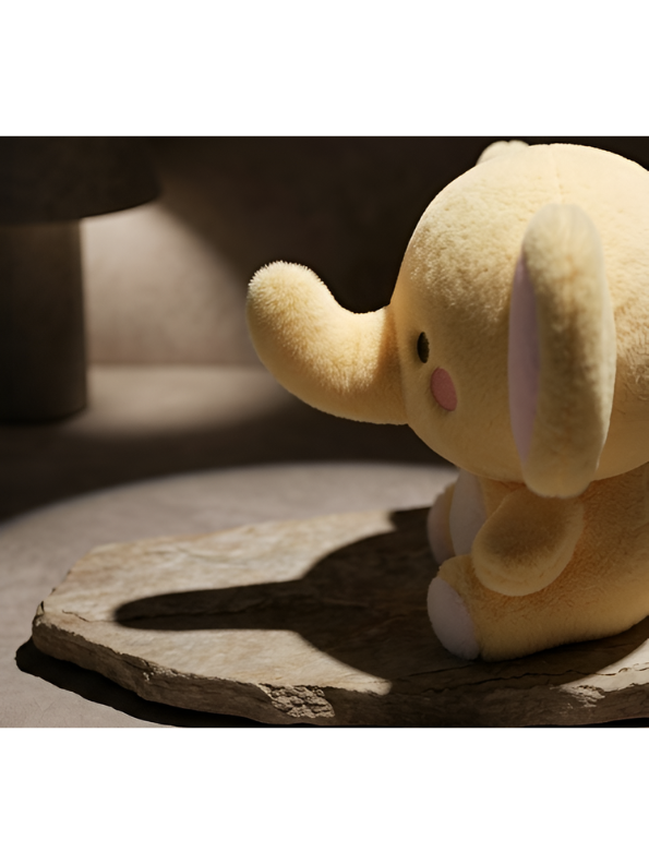 Yellow Elephant Plush Stuffed Animal – 8-Inch Cute Soft Baby Elephant Toy for Infants Toddlers ST14123