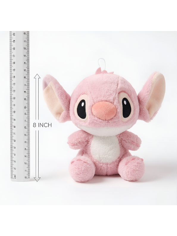 Disney Lilo & Stitch Plush Toy, 8-Inch Soft Stuffed Animal Alien Doll, Cute Pink Stitch Collectible Plushie for Kids ST14873