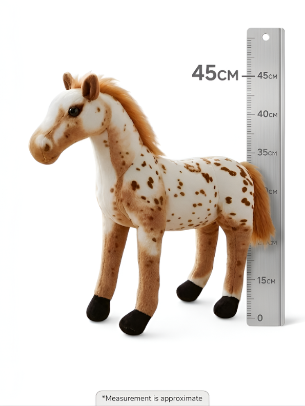 Appaloosa Horse Plush Toy – 45cm Realistic Soft Spotted Pony Stuffed Animal for Kids ST14978