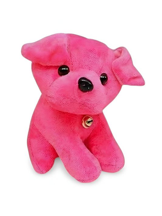 Pink Labrador Puppy Plush Soft Toy with Bell Collar – 7-Inch Ultra-Soft Stuffed Dog for Kids & Toddlers, Cute Cuddly Animal Gift for Boys & Girls ST12003