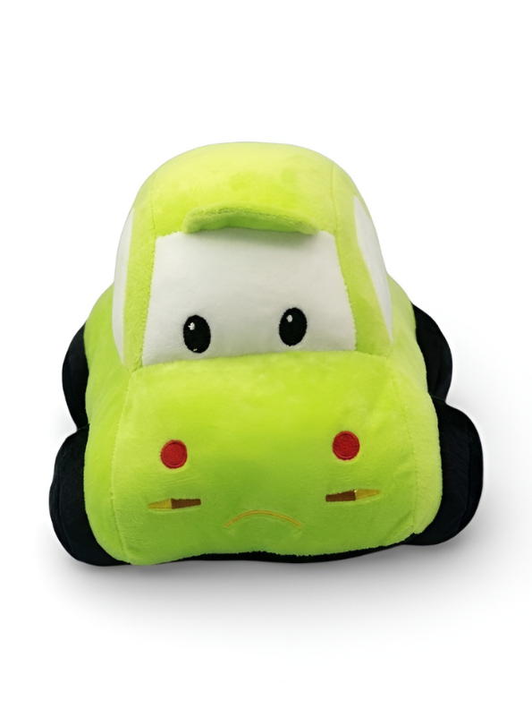 Green Plush Toy Car for Kids – (9 INCH) Cute Stuffed Vehicle Pillow, Soft Fabric Car Cushion, Toddler Plush Car Toy for Boys & Girls, Decorative Car Plushie Gift ST14172