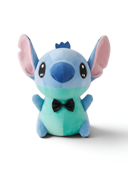 Blue Alien Plush Toy with Black Bow Tie – 7-InchSoft Stuffed Animal for Kids, Toddlers, and Nursery Decor – Cute Cartoon-Inspired Collectible Soft Toy ST14864
