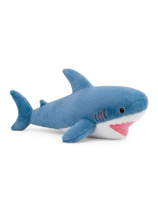 Shark Toy – 15-Inch Plush Soft Blue Great White Stuffed Animal for Kids, Toddlers & Ocean-Themed Nursery Decor Gift ST15570