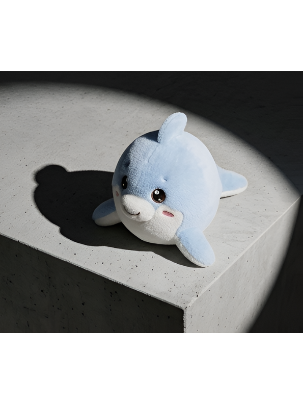 Blue Dolphin Plush Toy – 8-Inch Cute Soft Stuffed Ocean Animal Pillow for Kids and Toddlers, Adorable Nursery Décor and Birthday Gift ST14128
