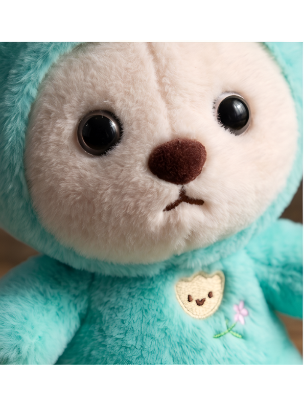 Cute Dinosaur Costume Bear Plush Toy – Mint Green Dino Onesie Soft Stuffed Animal for Kids and Toddlers ST11064
