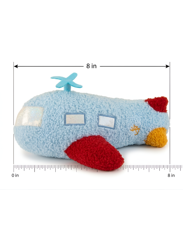 Soft Plush Airplane Toy for Kids – 8 Inch Blue Stuffed Aircraft Pillow, Ultra-Soft Cuddle Toy for Toddlers, Cute Nursery Decor & Gift for Boys and Girls ST14186