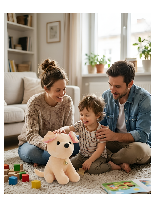 Labrador Puppy Plush Soft Toy with Bell Collar – 7-Inch Ultra-Soft Stuffed Dog for Kids & Toddlers, Cute Cuddly Animal Gift for Boys & Girls ST12003