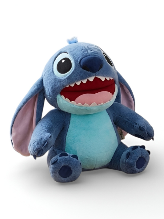 Blue Stitch Plush Toy – 8-Inch Soft Stuffed Alien Doll for Kids & Toddlers – Cute Huggable Cartoon Character Gift for Birthdays & Fans ST15959