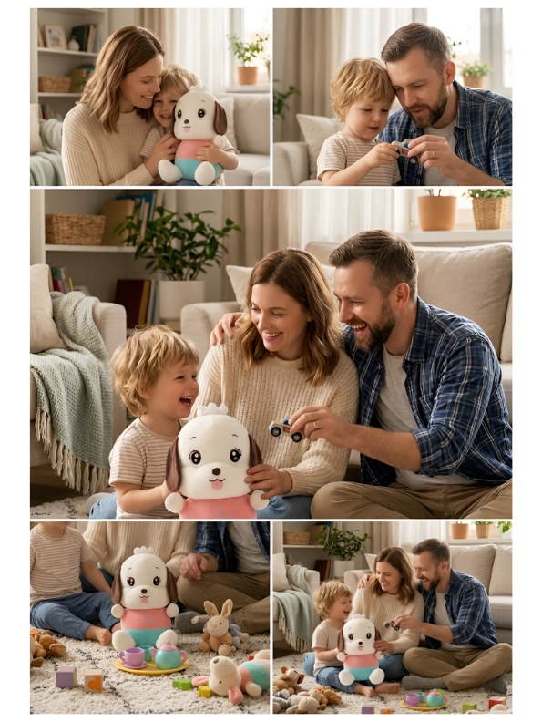 Puppy Plush Toy – 12-Inch Cute Ultra-Soft Stuffed Dog with Colorful Outfit, Safe & Cuddly Gift for Kids, Toddlers & Babies ST13992