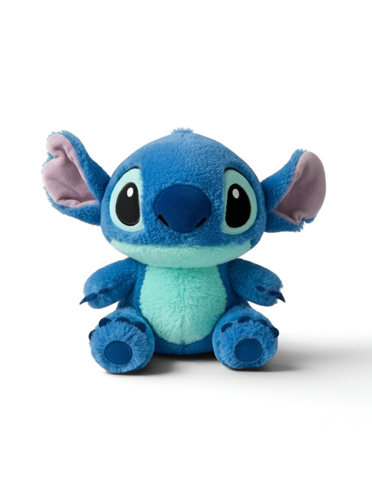Disney Lilo & Stitch Plush Toy, 8-Inch Soft Stuffed Animal Alien Doll, Cute Blue Stitch Collectible Plushie for Kids ST14873