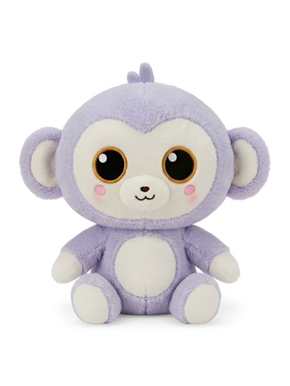 Adorable Monkey Plush Toy for Kids & Toddlers – 8-Inch Ultra-Soft Stuffed Animal with Sparkle Eyes, Rosy Cheeks & Cuddly Design ST14120