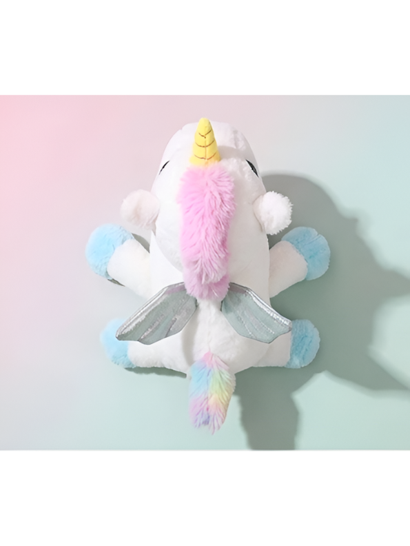 Magical Unicorn Plush Toy – 8-Inch Cute Stuffed Pegasus with Shimmering Wings, Glitter Eyes, and Rainbow Tail – Soft White Unicorn Soft Toy for Kids ST11066