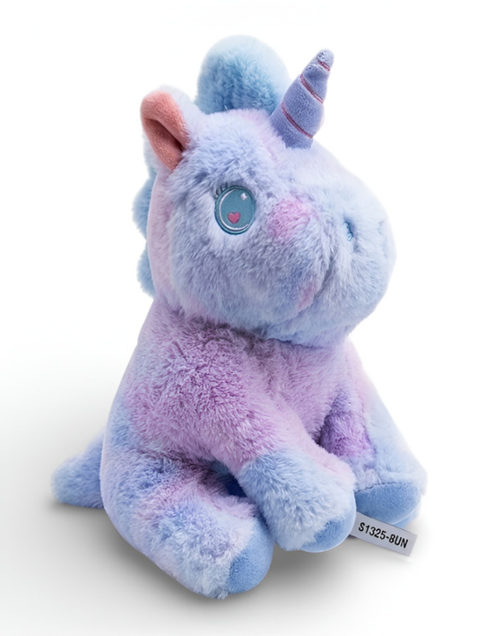 Purple & Blue Ombre Unicorn Plush Toy – Soft Kawaii Stuffed Animal for Kids, Pastel Nursery Decor, Magical Fantasy Gift ST10625